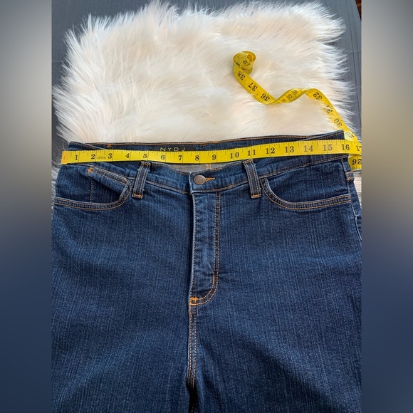 NYDJ Blue wide Leg Jeans with Classic Denim Style - Picture 2 of 6